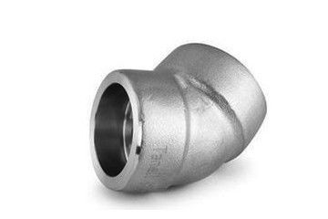 اتصالات جوش ISO9001 45 درجه Elbow SS Socket Welding