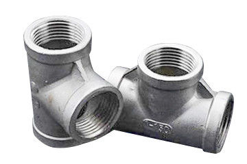 اتصالات لوله فولادی ضد زنگ Tee Threaded 316L Tee