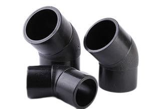 اتصالات باسن اتصالات آرنج Ansi B16.9 HDPE 45 درجه برای پمپ آب